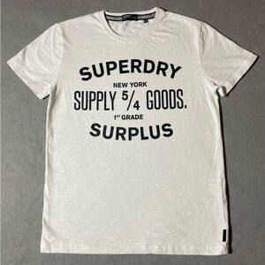 Superdry NY Men’s T-shirt White Size Large Short Sleeve